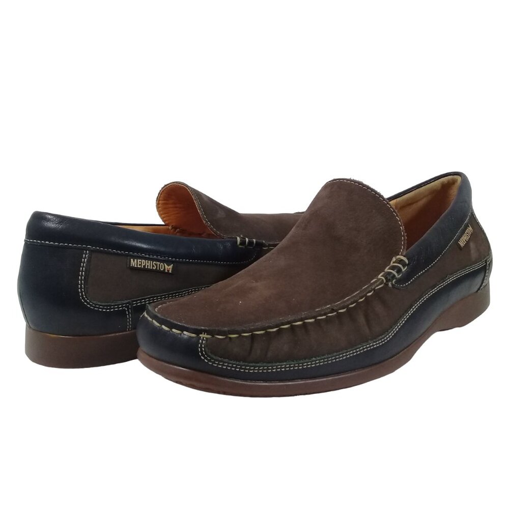 Mephisto Men's Baduard Brown Suede Leather Slip-On Loafers Shoes Size 11 - Picture 12 of 12